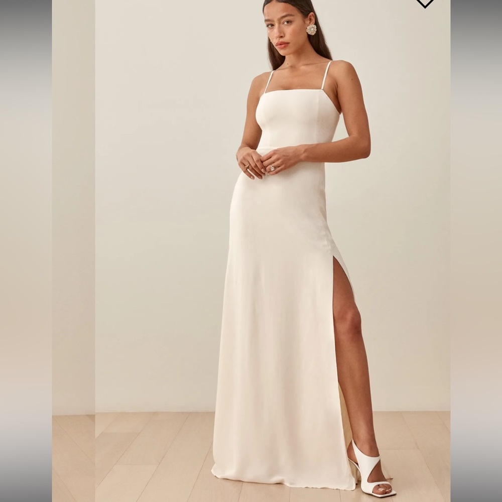 Reformation Ingrid Dress in Ivory